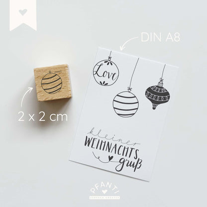 Stempel Weihnachtskugel | mehrere Varianten