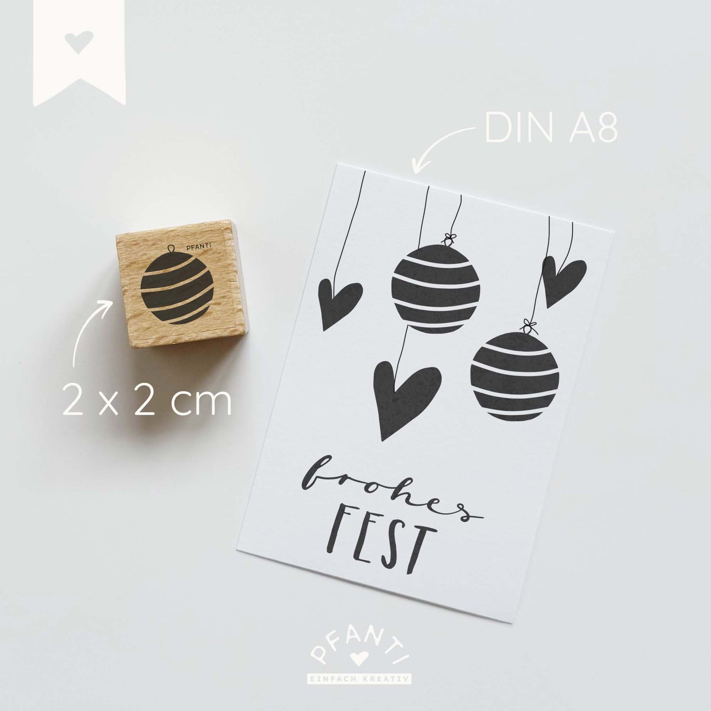 Stempel Weihnachtskugel | mehrere Varianten