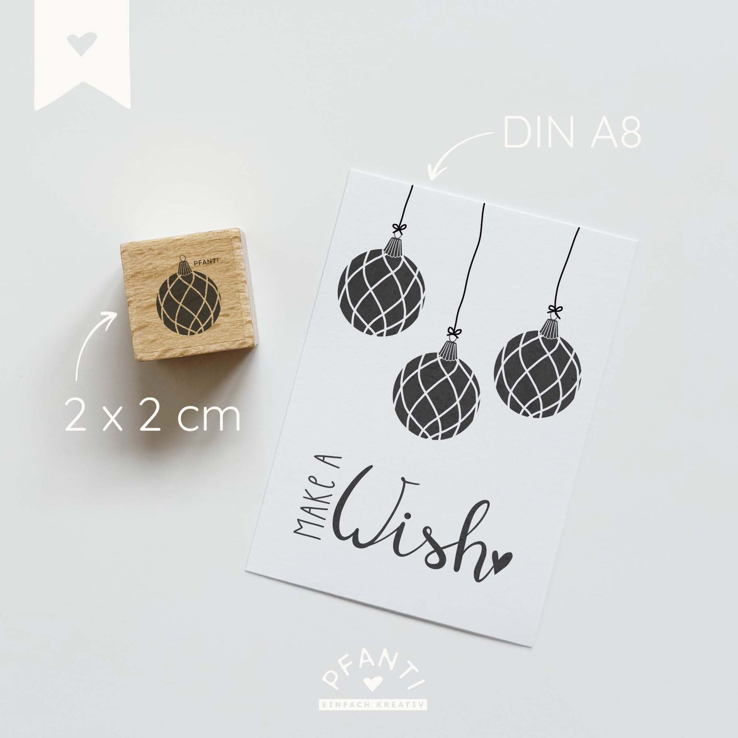 Stempel Weihnachtskugel | mehrere Varianten