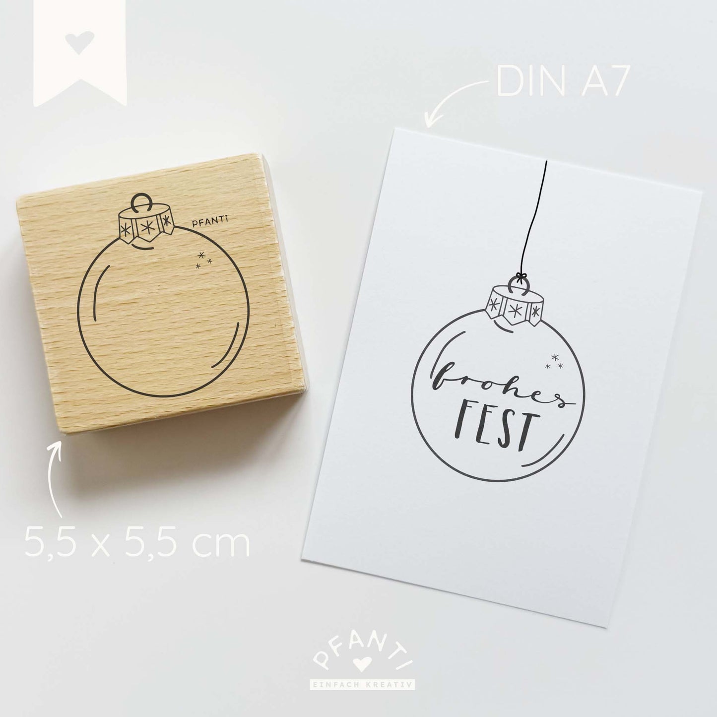 Stempel Weihnachtskugel