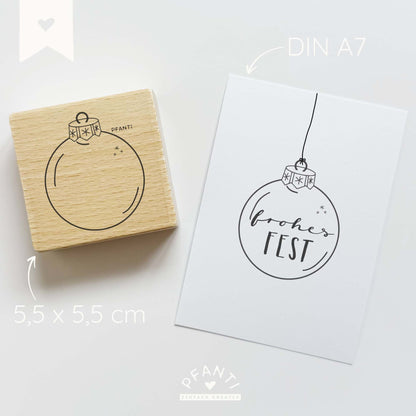 Stempel Weihnachtskugel