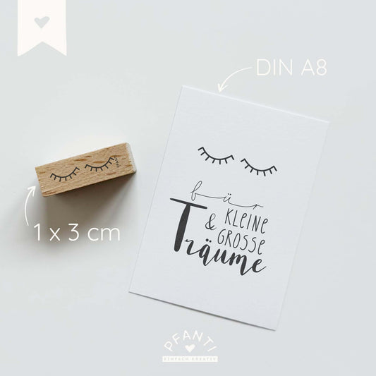 Stempel Wimpern | Schlafaugen