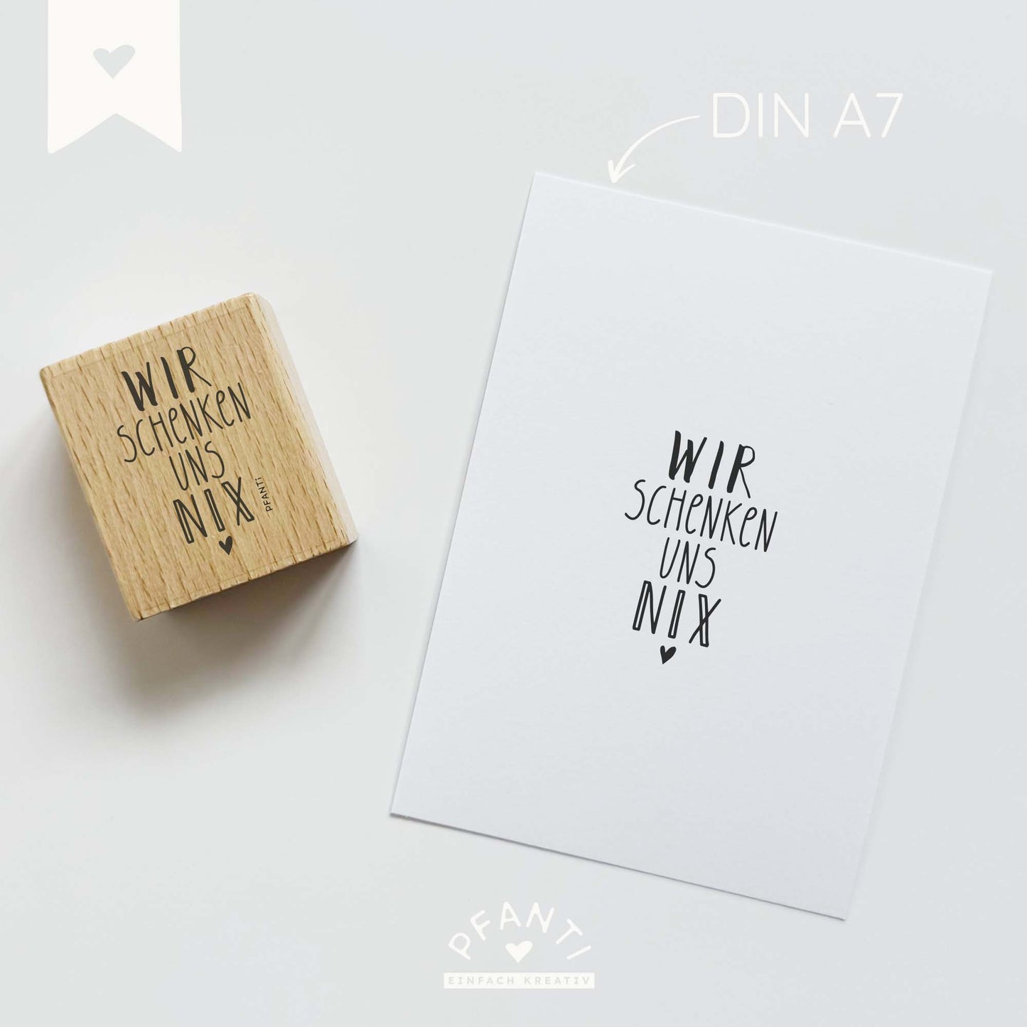 Stempel "Wir schenken uns nix"