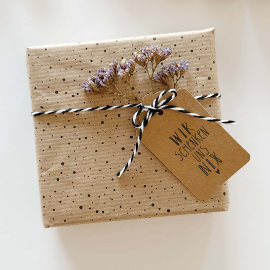 Stempel "Wir schenken uns nix"