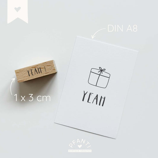 Stempel Yeah | zwei Größen