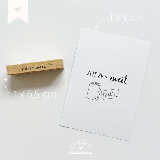 Stempel "Zeit zu zweit"