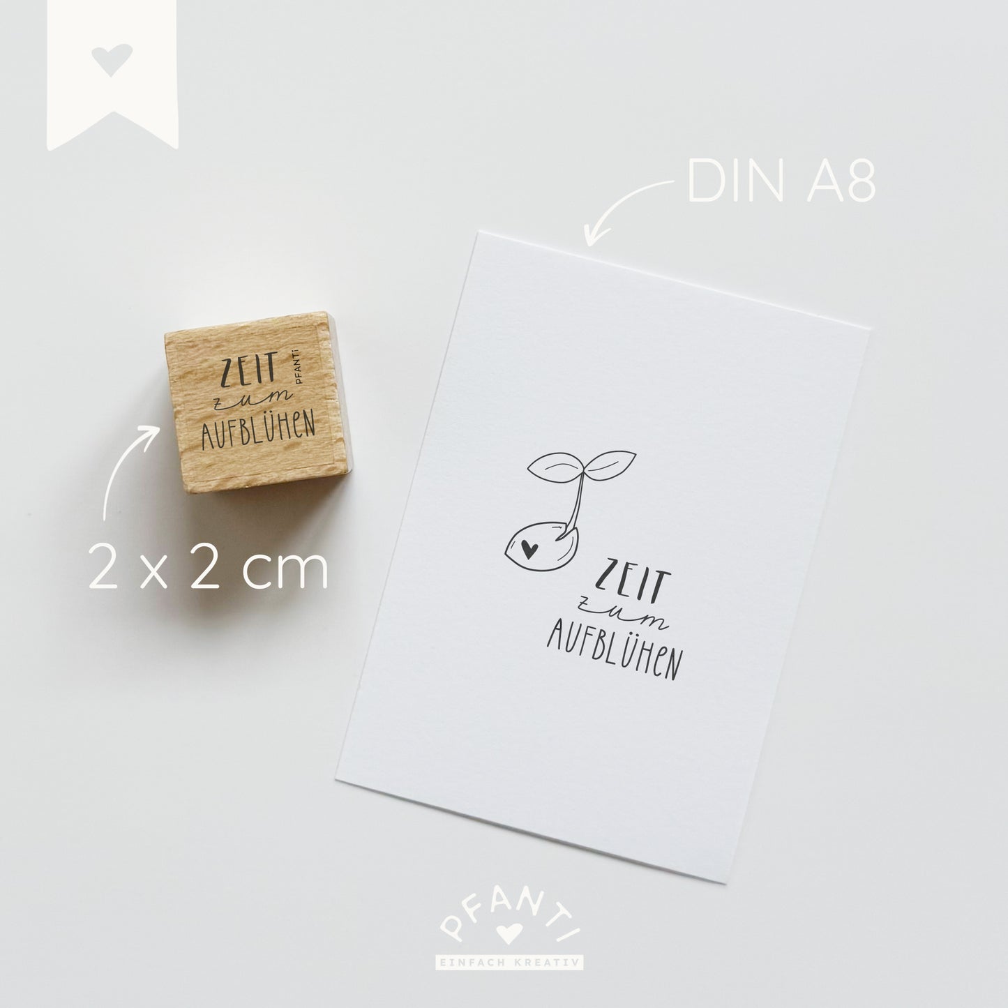 Stempel "Zeit zum Aufblühen" | mehrere Varianten