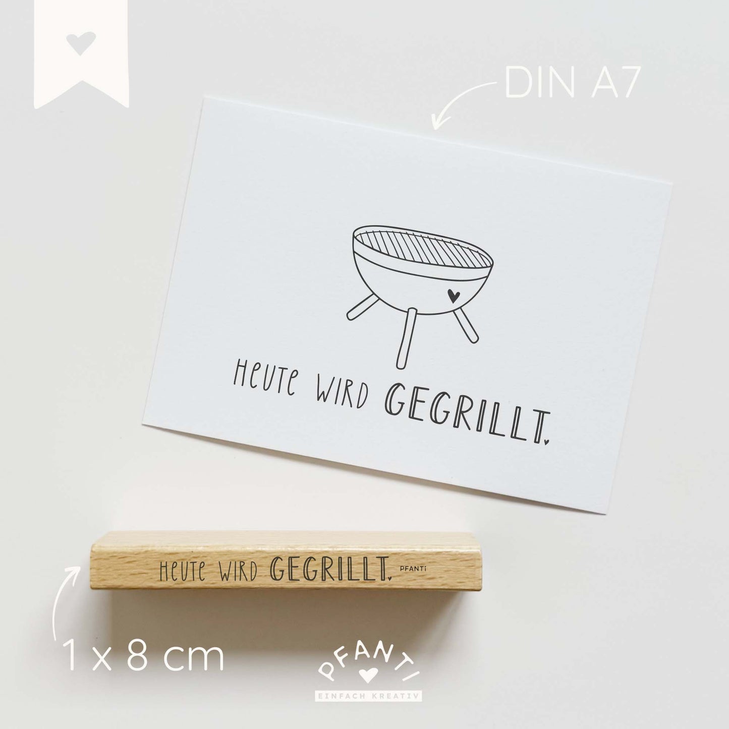 Stempel "Heute wird gegrillt"