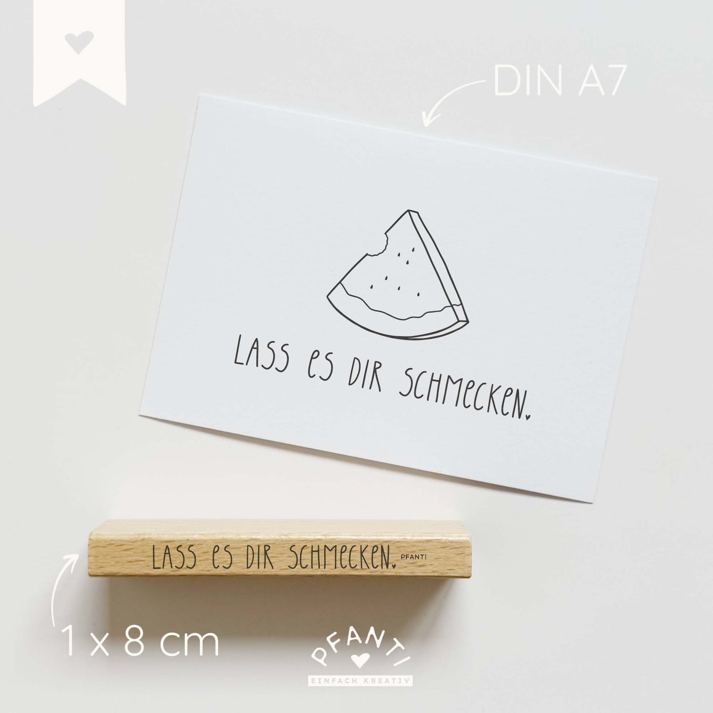 Stempel "Lass es dir schmecken"