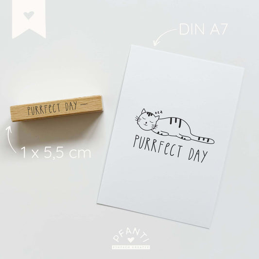 Stempel "Purrfect day"