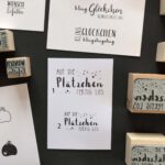 Stempel Weihnachten Text, Auf die Plätzchen, fertig, los