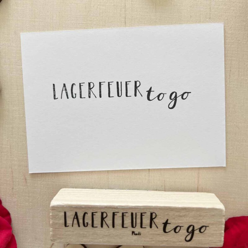 Pfanti Stempel Lagerfeuer to go