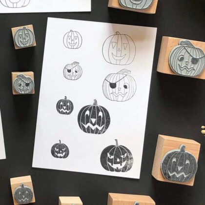 Stempel Halloween Kürbisse