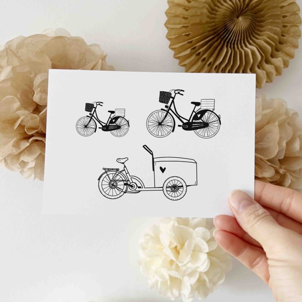 Stempel Fahrrad | Lastenrad | Blumenrad 