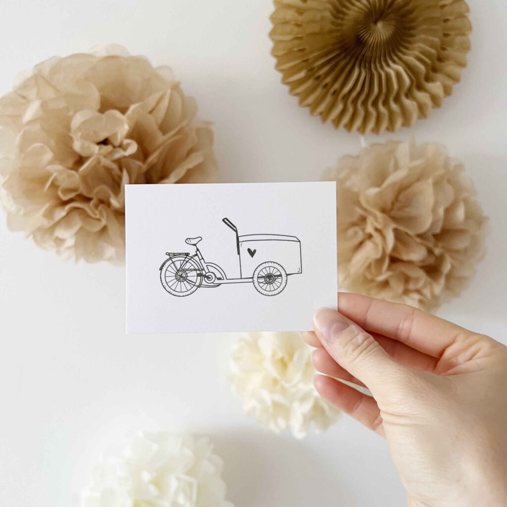 Stempel Fahrrad | Lastenrad | Blumenrad - Lastenrad 